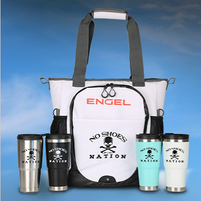 Engel Coolers No Shoes Nation Backpack Cooler by Kenny Chesney Orange/Black